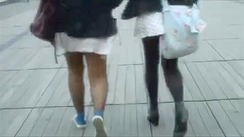 2 Girls - 1 Black Pantyhose the other Black Opaque Tights | watch  HD candid cam porn movie for free