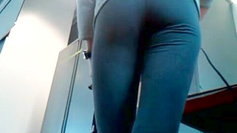 College Hottie Spandex Booty Up Close | watch  HD hidden cam sex movie for free