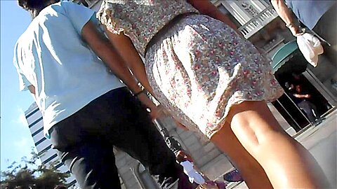 Delicious parading in the street | watch  HD candid camera porn video for free