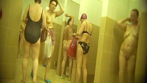 Hidden cameras (fake) in public pool showers 828 | watch  HD candid cam xxx movie for free