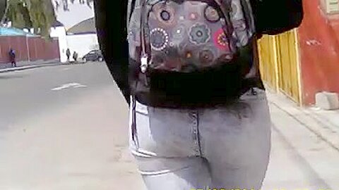 Culona UNJBG Tacna en Jean ajustado | watch  HD candid cam porn video for free
