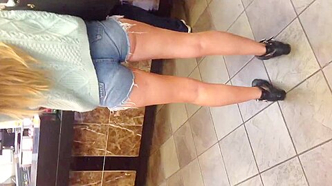 White cheeks in daisy dukes | watch  HD spy camera xxx movie for free