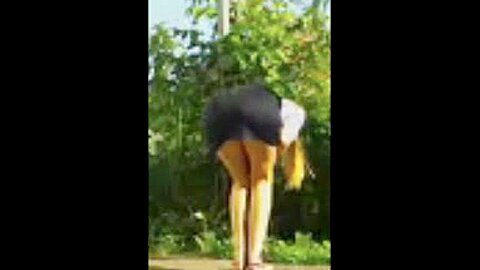 Attractive girl bends right over in a miniskirt | watch  HD spy camera xxx video for free