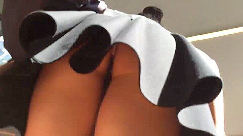 Upskirt (fake) Escalator Asian | watch  HD hidden cam sex video for free