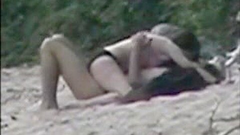Nude beach couple caught | watch  HD candid cam porn video for free