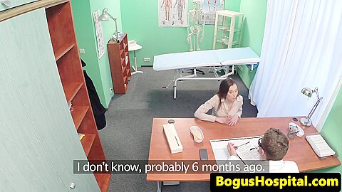 Amateur squirting eurobabe visits her doctor | watch  HD hidden camera sex video for free