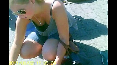 downblouse cleavage voyeur (fake) | watch  HD candid cam sex movie for free