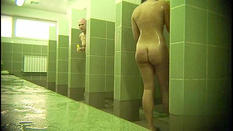 Hidden cameras (fake) in public pool showers 1008 | watch  HD voyeur cam porn video for free