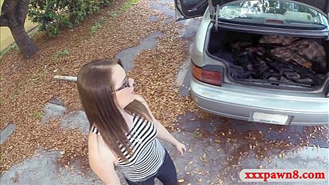 Cute slut in glasses pounded by pawn man at the pawnshop | watch  HD spy cam porn video for free