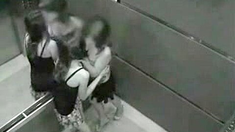 Hidden Cams (fake) in alevator in las vegas | watch  HD candid camera xxx video for free