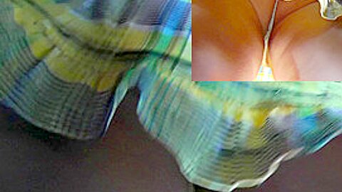 Chubby buttocks look hot in the fat ass upskirt (fake) action | watch  HD candid camera porn movie for free