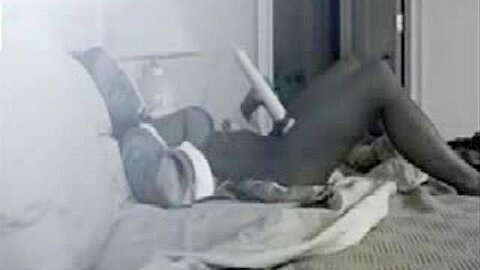 My sexy cute mom caugt masturbating on bed | watch  HD spy cam porn video for free