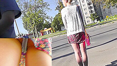 Cute classic panties exposed in amateur upskirt (fake) vids | watch  HD hidden camera sex movie for free