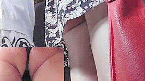Hawt butted hotty darksome strap upskirting (fake) | watch  HD spy camera sex video for free