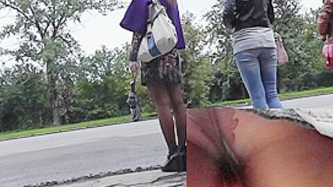 Beauty unconsciously shows pantyhose up petticoat | watch  HD spy cam porn video for free