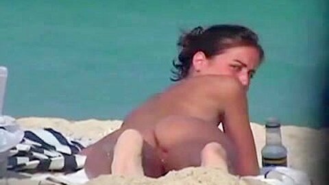 Gal on the beach Voyeur (fake) | watch  HD candid cam porn movie for free
