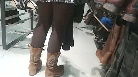 no pants in store | watch  HD voyeur cam porn video for free