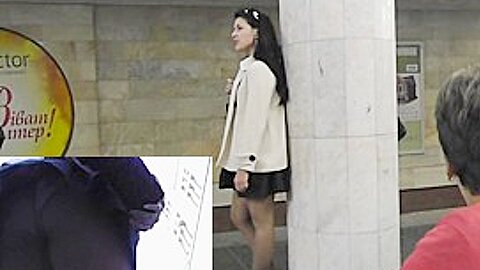Agreeable upskirt (fake) beauty in beige coat | watch  HD spy camera xxx movie for free