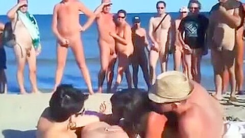 Beach Voyeur - two couples fuck on beach. | watch  HD spy camera sex video for free