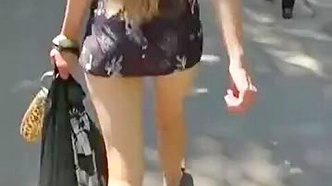 hot white hotty on the street | watch  HD voyeur camera xxx video for free