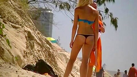 Topless angel in strap bikini | watch  HD hidden camera porn movie for free