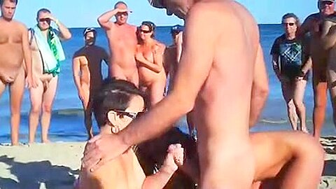 voyeur (fake) swinger beach sex | watch  HD hidden camera sex movie for free