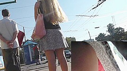 Adorable and hawt blond upskirt (fake) movie | watch  HD spy camera sex video for free