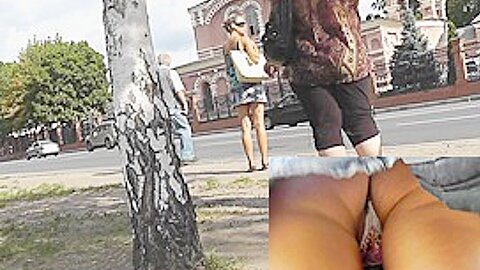 Fabulous street upskirt (fake) movie scene | watch  HD hidden cam xxx video for free