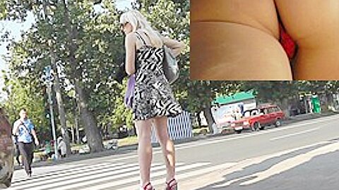 Fabulous street upskirt (fake) pink panty | watch  HD spy cam xxx movie for free