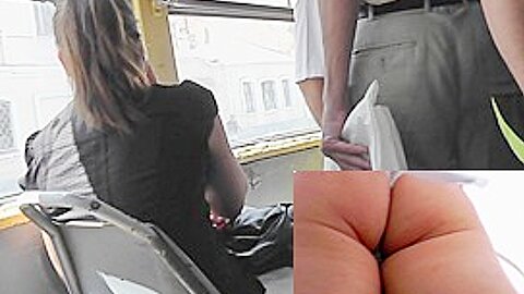 Cute upskirt (fake) cutie on a but stop | watch  HD candid cam xxx video for free