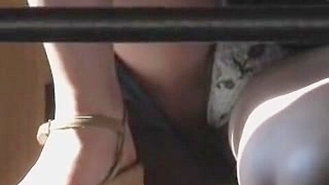 Amateur chick is on the knees uncovering panty upskirt (fake) AB73 | watch  HD hidden camera porn video for free