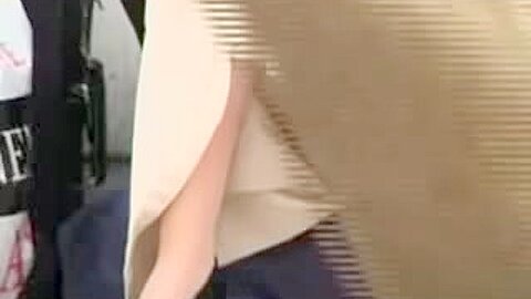 Girl in long skirt gives great sitting upskirt (fake) view AD3F | watch  HD hidden cam sex video for free