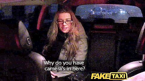 FakeTaxi: Girl with glasses copulates for rent cash | watch  HD candid camera xxx video for free