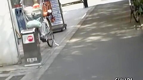 Tight brown-haired gal gets really surprised during public sharking action | watch  HD hidden cam porn movie for free