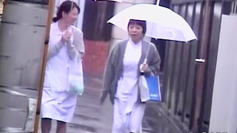 Asian nurses experiencing sharking attack after leaving her workplace | watch  HD candid camera porn video for free