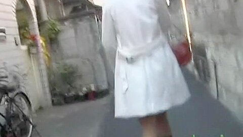 Her ass got out of the panties during skirt sharking | watch  HD spy camera xxx video for free