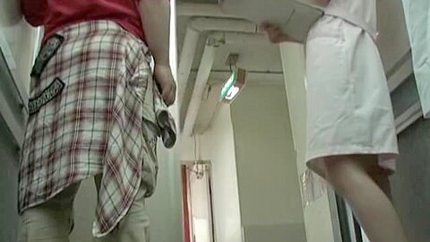 Kinky man did not fail to shark the nurse bottom | watch  HD candid cam xxx movie for free