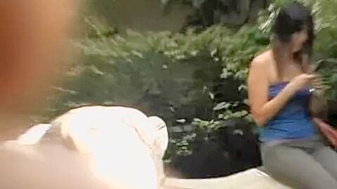 Affectionate oriental little tart in the center of sharking attention | watch  HD spy cam sex video for free