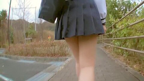 Sexy schoolgirl upskirt (fake) sitting on the park bench view (18+) | watch  HD hidden cam sex video for free