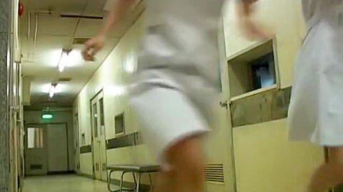 Nasty skirt sharking assault for the Japanese nurse | watch  HD candid camera porn movie for free