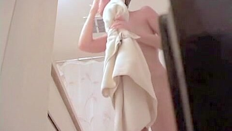 Spy cam naked girl toweling her body after showering | watch  HD spy cam porn video for free