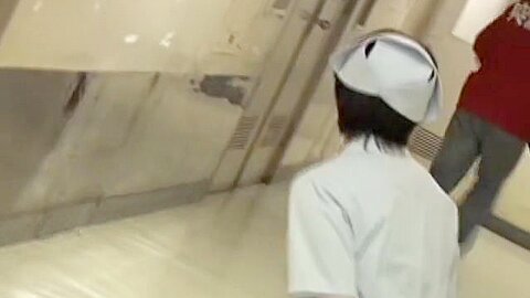Asian nurse resisting against rough sharking on cam | watch  HD voyeur cam sex video for free