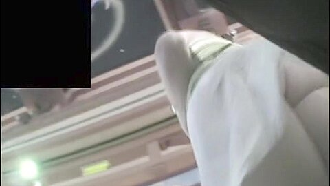 Hot beauty waving the charming booty up the light skirt | watch  HD hidden camera sex video for free