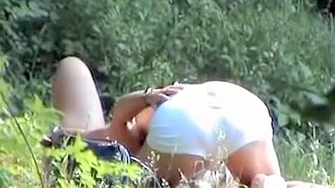 Nasty oral in pose 69 on the horny outdoor sex clip | watch  HD candid camera porn video for free