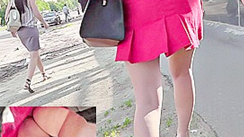 Very spruce outdoor upskirt (fake) | watch  HD spy cam sex video for free