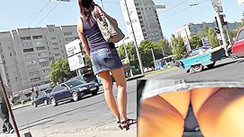 Exceedingly hawt outdoor upskirt (fake) | watch  HD candid cam porn video for free
