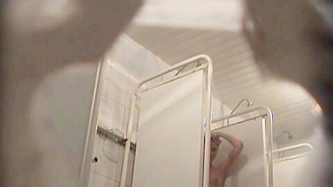Shower room spy cam fem gets nude and washes panty | watch  HD hidden cam porn video for free