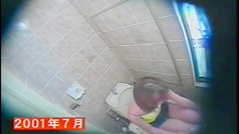 Spy camera in toilet voyeurs girl rubbing hairy cunt | watch  HD spy cam porn movie for free