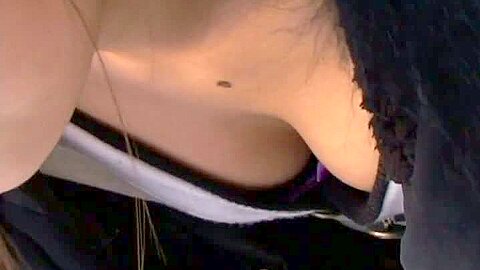 Downblouse movie features a sweet Asian hottie taped by a randy voyeur (fake). | watch  HD candid camera xxx video for free