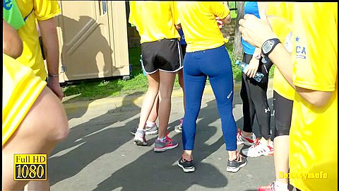 Candid video of well toned sports girls with asses in shorts | watch  HD candid camera xxx video for free